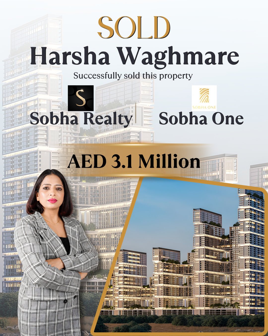 Harsha Waghmare sold Sobha One by Sobha Realty – AED 3.1 million